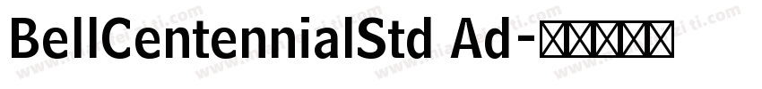 BellCentennialStd Ad字体转换